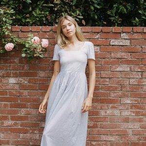 Christy Dawn The Scarlet Dress in Moonstone Stripe Small (Fits Like XS or XXS)